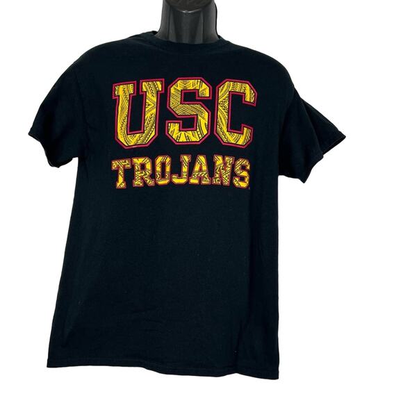 USC Trojans College Black Graphic Tee Unisex Size M - Picture 2 of 6